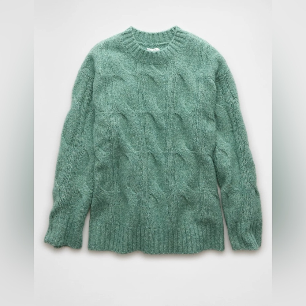 American Eagle Whoa So Soft Cable Knit Sweater
